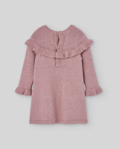 PAZ RODRIGUEZ Vestido algodón cashmere SETITAS Ref. 004 122925 Rosa ballet