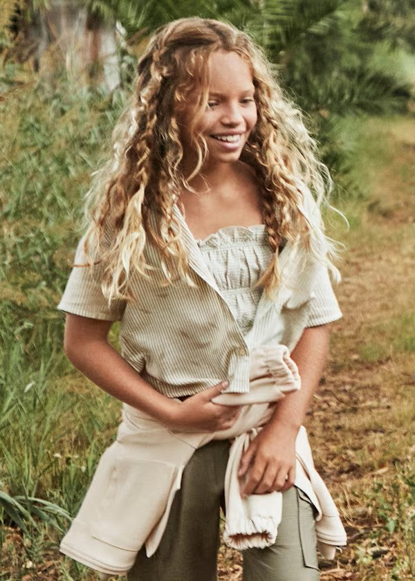 Blusa con top rayas chica Ref. 6145-022