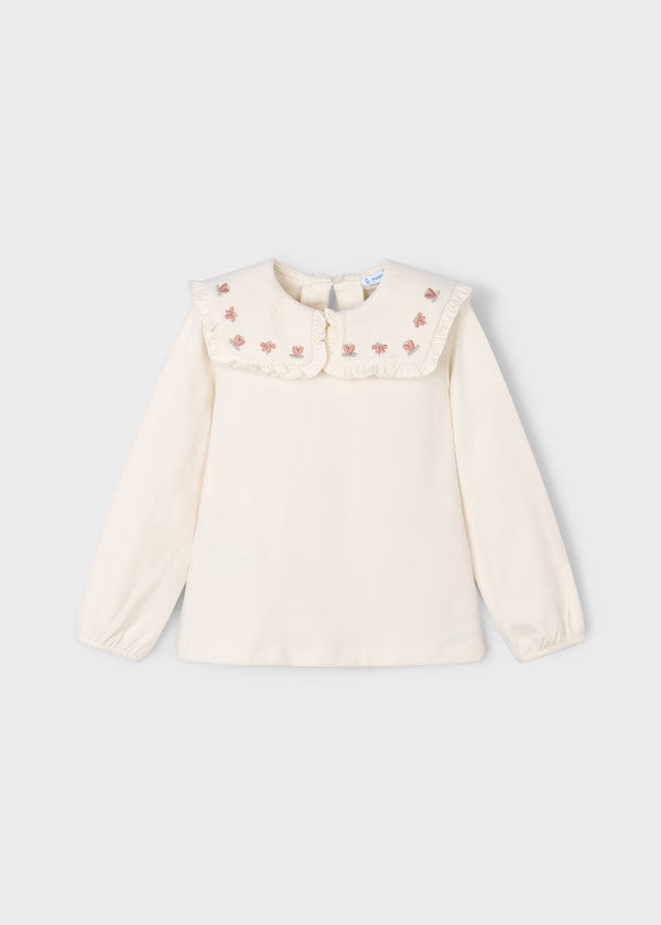 Blusa cuello volante niña Ref. 4134-031