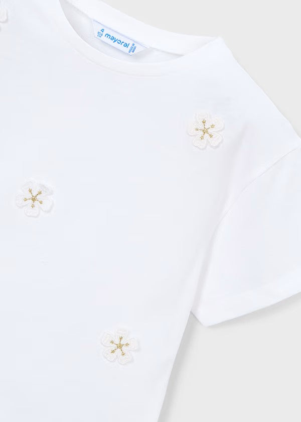 Camiseta aplique niña Ref. 3013-010