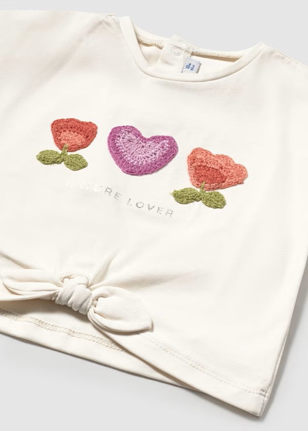 Camiseta apliques croché bebé Ref. 1046-061