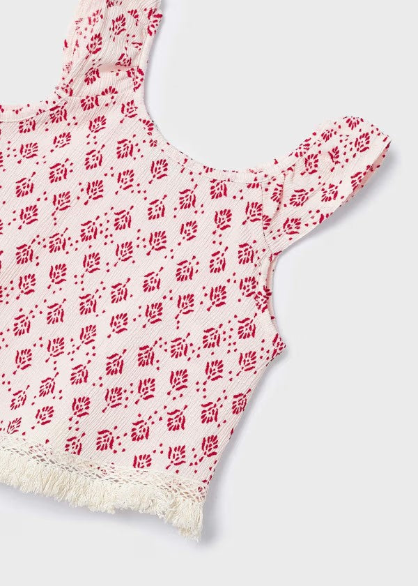 Camiseta estampada jacquard niña Ref. 3095-072