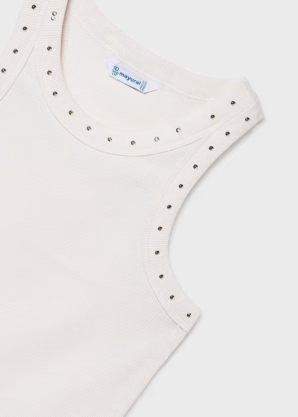 Camiseta tirantes canalé chica Ref. 6013-024