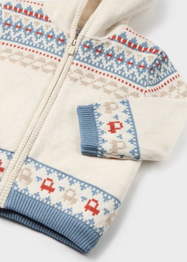 Cárdigan tricot forrado bebé Ref. 2319-060