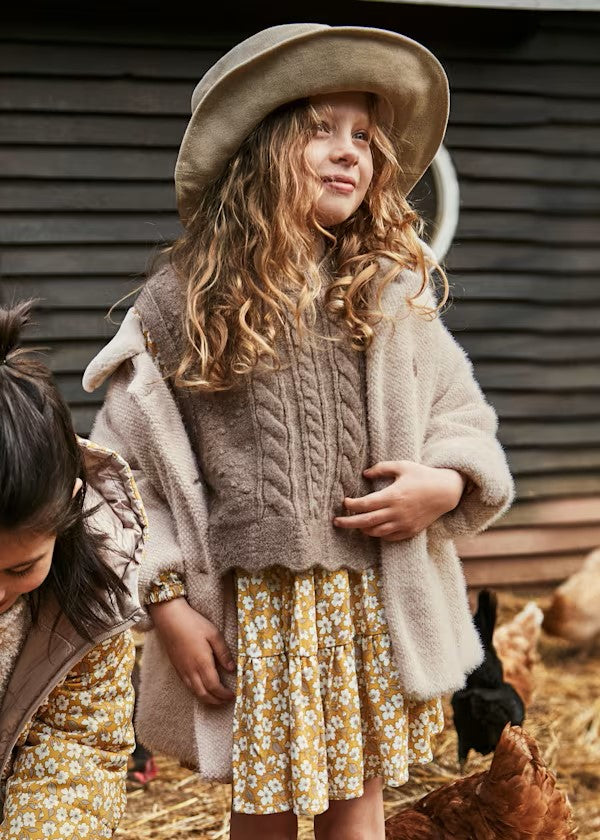 Chaleco tricot lazos niña Ref. 4314-024