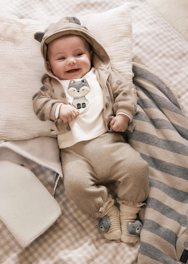 Chándal punto 3 piezas recién nacida Ref. 2608-014