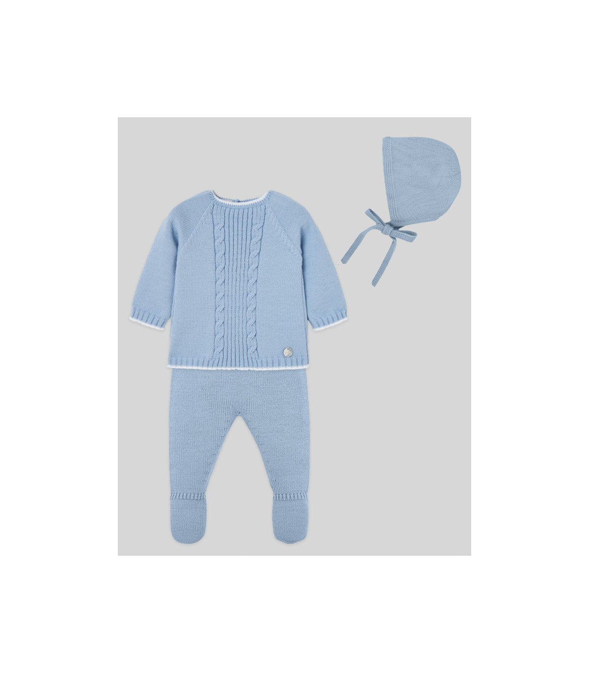 PAZ RODRIGUEZ  	Conjunto polaina 113-1027883M Azul Tiza/Blanco