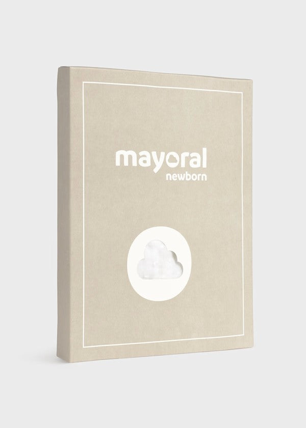 Conjunto cubrepañal tricot y camiseta recién nacida Ref. 1257-091