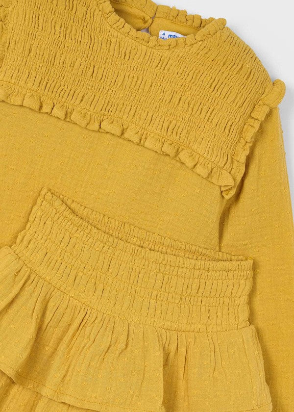 Conjunto falda volantes y blusa niña Ref. 4933-071