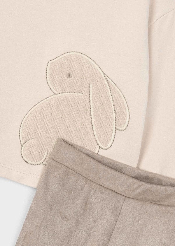 Conjunto legging y sudadera bordado niña Ref. 4721-031