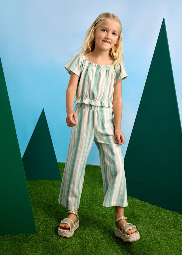 Conjunto pantalón largo y camiseta rayas niña Ref. 3560-044