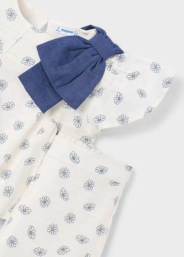 Conjunto pantalón largo y top estampado niña Ref. 3594-062