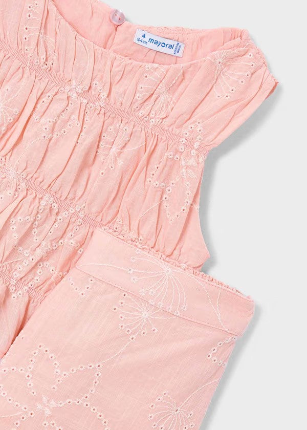 Conjunto pantalón largo y top fruncido para niña Ref. 3592-077