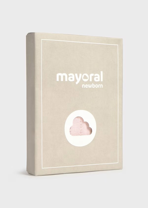 Conjunto polaina y jersey tricot recién nacida Ref. 1594-010