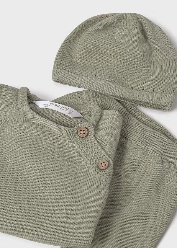 Conjunto regalo 3 piezas tricot unisex Ref. 9981-042