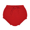 Conjunto de punto bobo y lazo terciopelo rojo 55811010-550