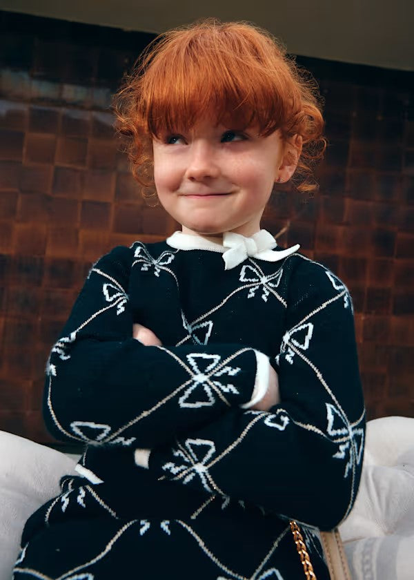 ABELYLULA  Conjunto tricot falda niña Ref. 5538-008 Negro