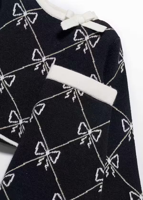 ABELYLULA  Conjunto tricot falda niña Ref. 5538-008 Negro