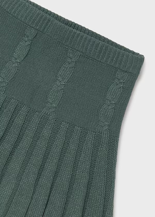 Falda tricot trenzas chica Ref. 7902-37 Eucalipto