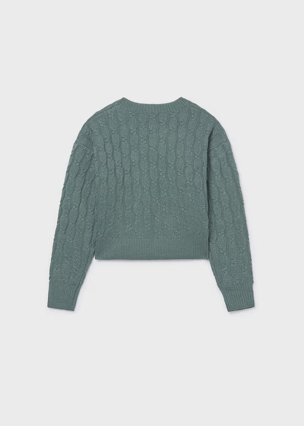 Jersey trenzas chica Ref. 7309-037 Eucalipto