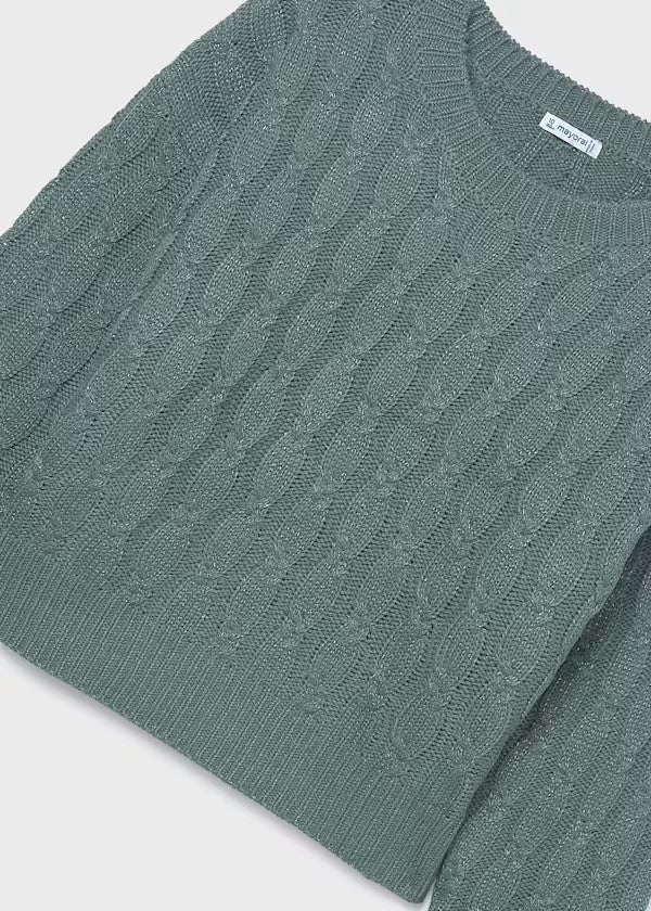 Jersey trenzas chica Ref. 7309-037 Eucalipto