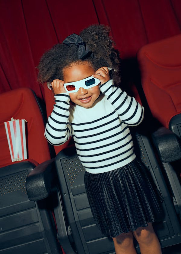 Jersey tricot rayas niña Ref. 4014-018