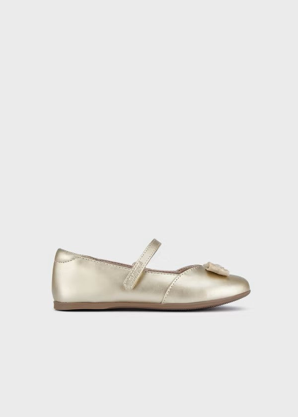 a. Mercedita lazo plantilla piel sostenible niña Ref. 46380-019