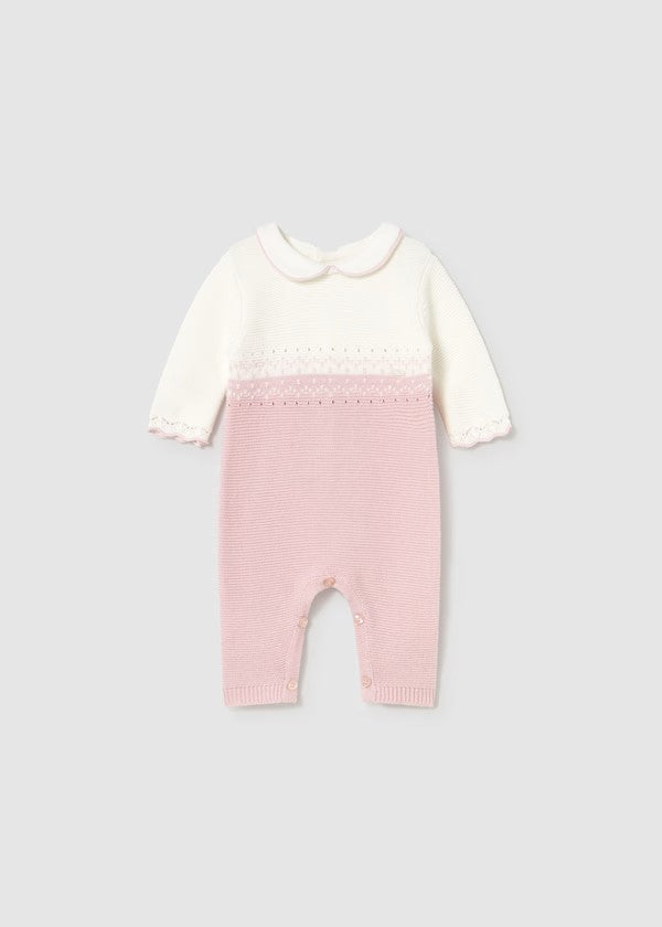 Pelele tricot recién nacida Ref. 2601-025 Cuarzo