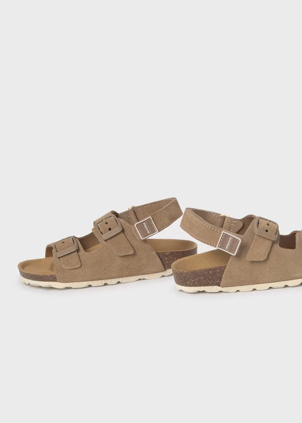 a.SANDALIA BIO PIEL 85 Sandalia hebillas piel niño GRANDE Ref. 45603-085