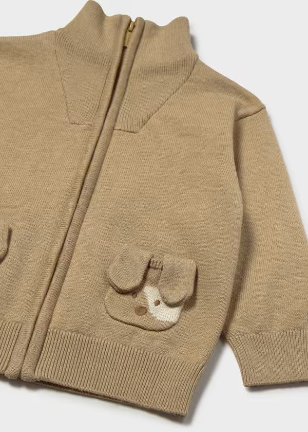 Sudadera cremallera tricot perritos bebé Ref. 2381-006