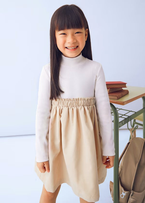 Vestido combinado cargo niña Ref. 4930-059