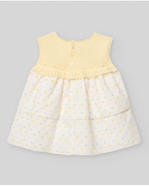 PAZ RODRIGUEZ Vestido corto pto/tela BICO bebe  Ref. 122294-0599