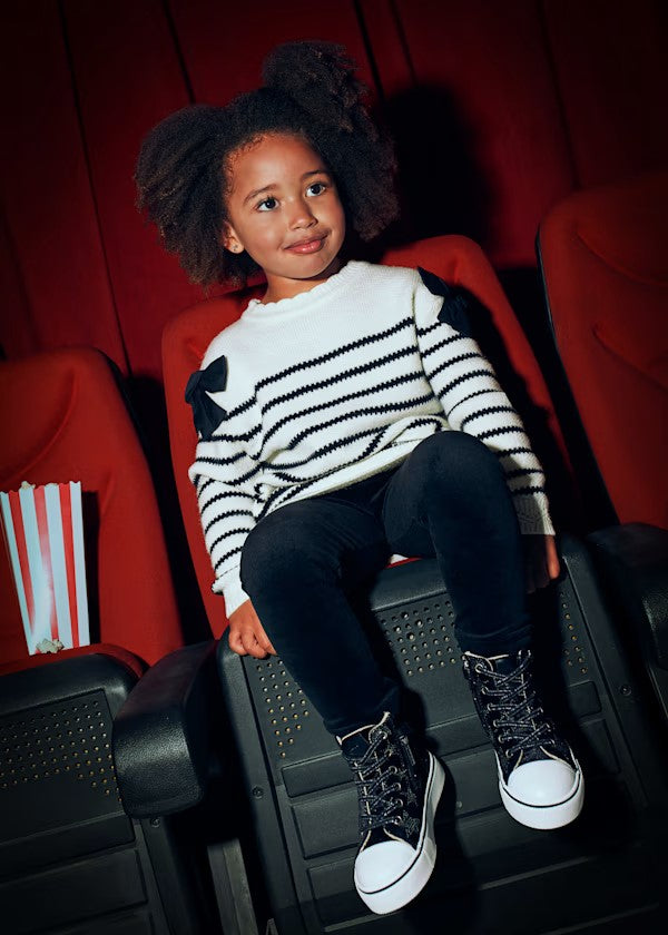 Vestido rayas moño niña Ref. 4916-025