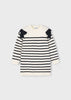 Vestido rayas moño niña Ref. 4916-025