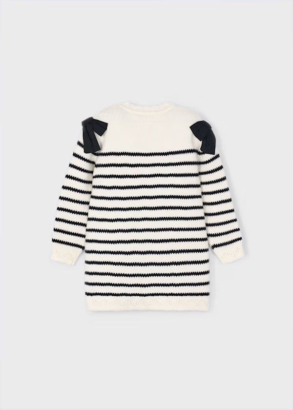 Vestido rayas moño niña Ref. 4916-025
