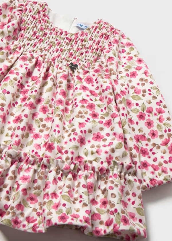 Vestido terciopelo estampado bebé Ref. 2946-030
