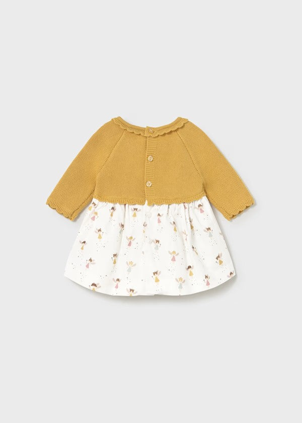 Vestido tricot y plana recién nacida Ref. 2821-045