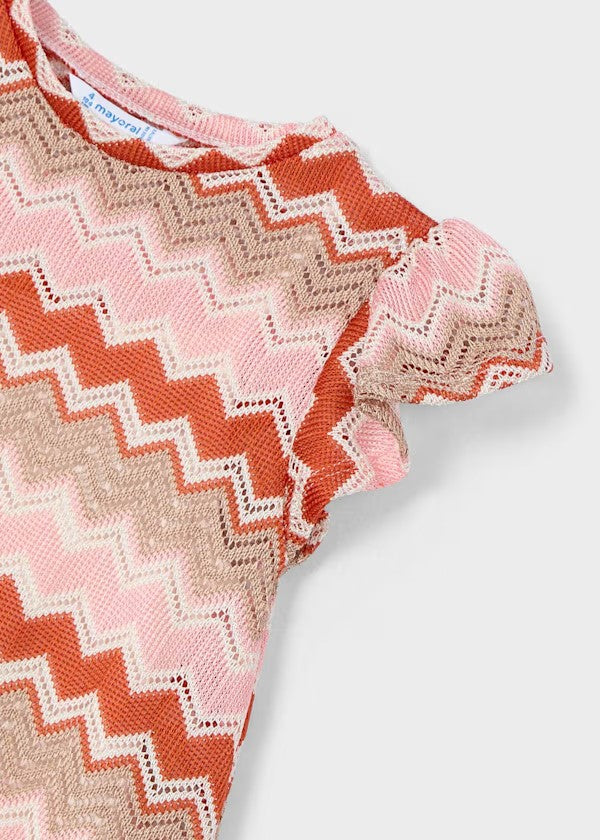 Vestido zigzag niña Ref. 3926-055