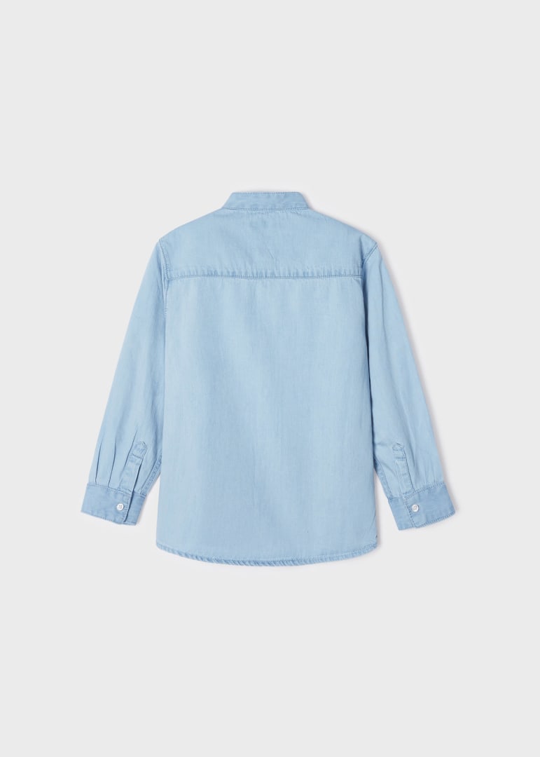 Camisa cuello mao de manga larga con algodón sostenible para niño Art 3166-22