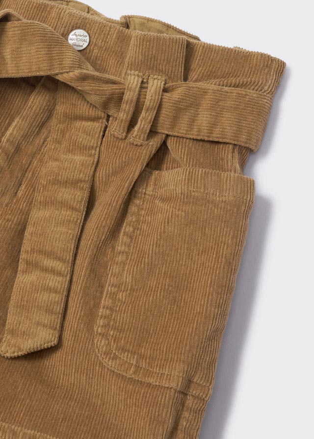 Pantalón corto de pana para niña