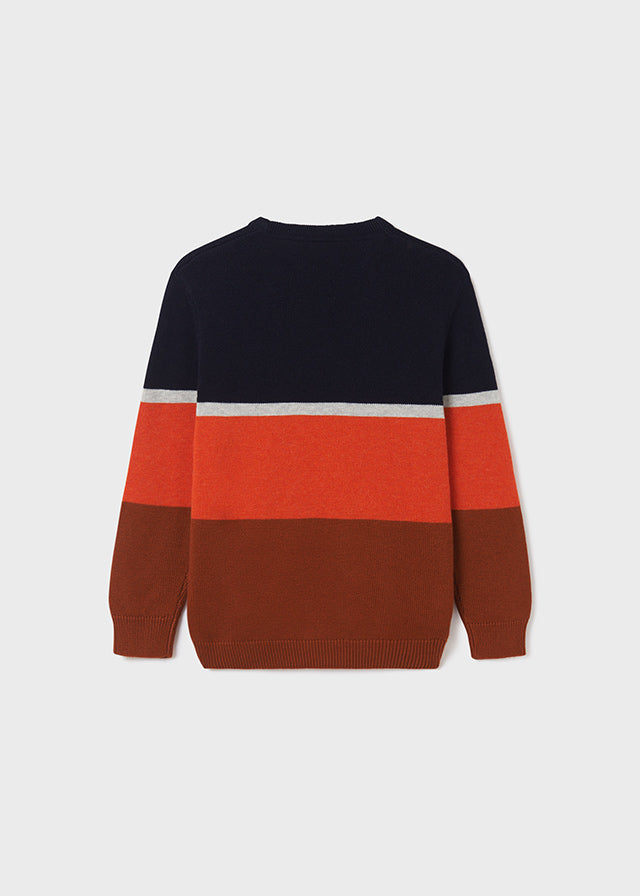 Suéter con bloques de color para chico