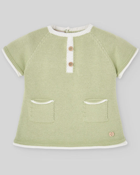 PAZ RODRIGUEZ Jubón corto FRESCURA  Ref. 003-123593 Verde Oliva / Pantalón corto FRESCURA 007-153679 Crudo