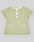 PAZ RODRIGUEZ Conjunto .Jubón corto FRESCURA  Ref. 003-123593 Verde Oliva / Pantalón corto FRESCURA 007-153679 Crudo