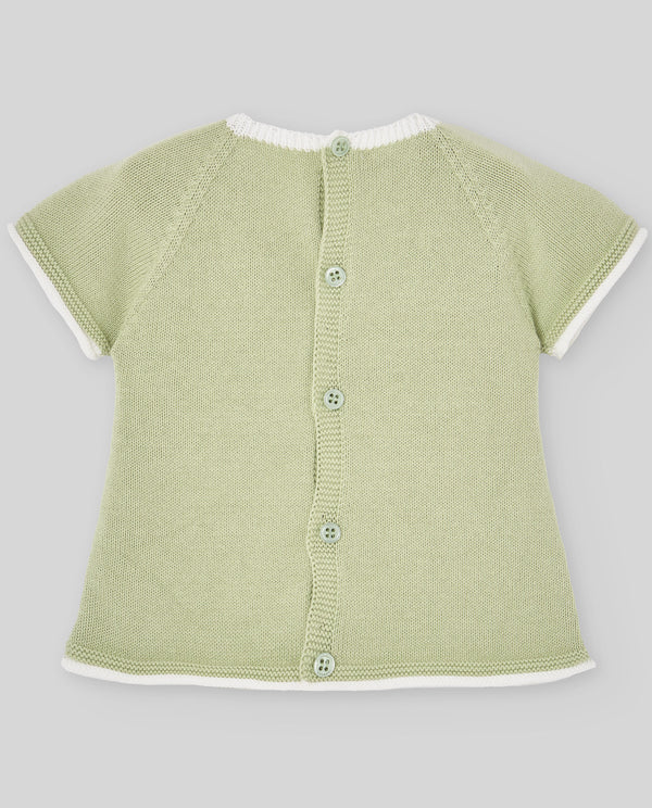 PAZ RODRIGUEZ Jubón corto FRESCURA  Ref. 003-123593 Verde Oliva / Pantalón corto FRESCURA 007-153679 Crudo