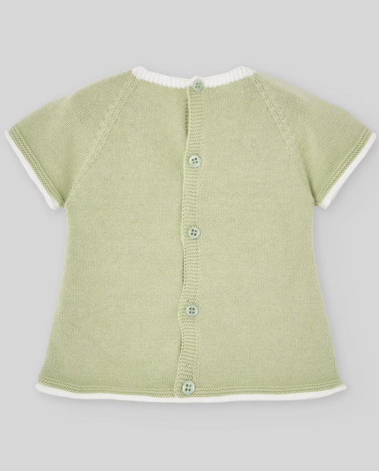 PAZ RODRIGUEZ Jubón corto FRESCURA  Ref. 003-123593 Verde Oliva / Pantalón corto FRESCURA 007-153679 Crudo