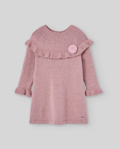 PAZ RODRIGUEZ Vestido algodón cashmere SETITAS Ref. 004 122925 Rosa ballet