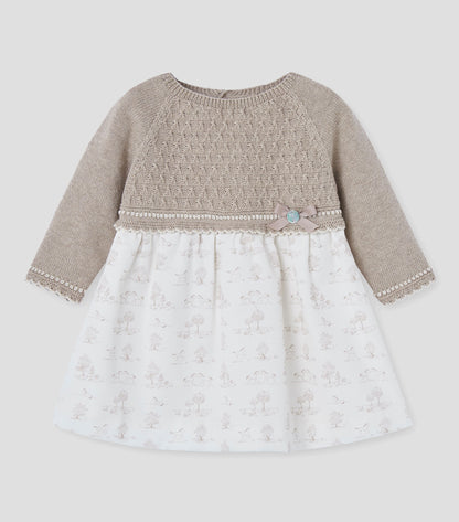 PAZ RODRIGUEZ  Vestido Pony. Recien nacida Ref. 004-123079 Angora