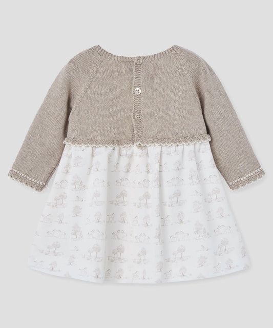 PAZ RODRIGUEZ  Vestido Pony. Recien nacida Ref. 004-123079 Angora