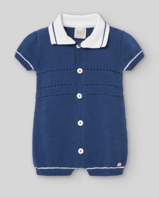 Recien nacido. PAZ RODRIGUEZ . PELELE PTO. CORTO NIÑO. RIAS Ref.122487-2401