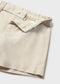 Conjunto .Camisa de manga larga con lino y cuello mao bebé Ref. 1116-037 / Bermuda vestir con lino bebé Ref. 1215-047
